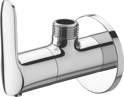 Angular Stop Cock With Wall Flange
