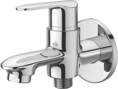 Way Bib Cock Single Handle With Wall Flange
