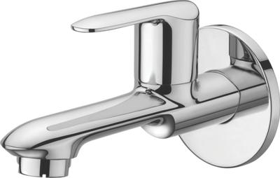 Long Body Bib Cock With Wall Flange