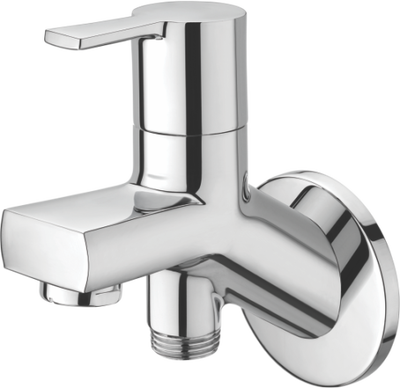 Way Bib Cock Single Handle With Wall Flange
