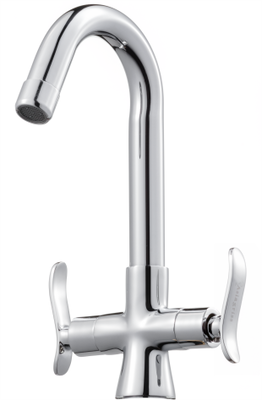 Centre Hole Basin Mixture Regular Spout with 450mm Hose
