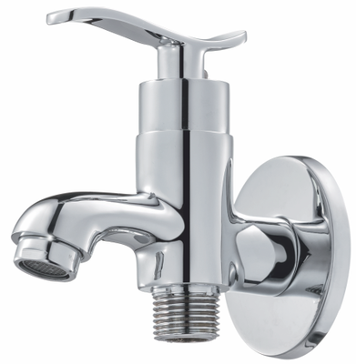 Way Bib Cock Single Handle With Wall Flange