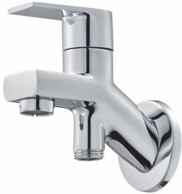 Way Bib Cock Single Handle With Wall Flange