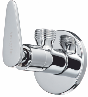 Angular Stop Cock With Wall Flange