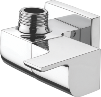 Angular Stop Cock With Wall Flange