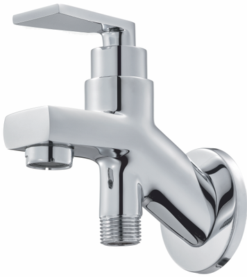 Way Bib Cock Single Handle With Wall Flange