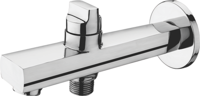 Bath Tub Spout With Button Attachment For Telephone Shower