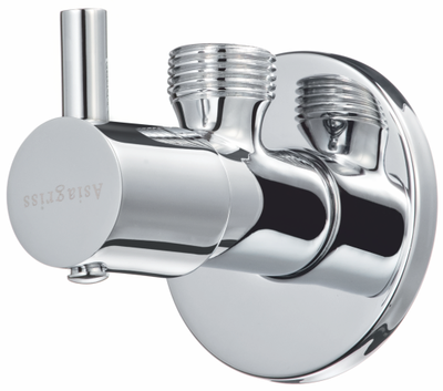 Angular Stop Cock With Wall Flange