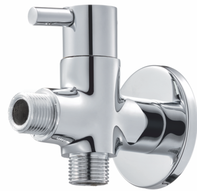 Way Angular Stop Cock With Wall Flange